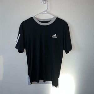 Adidas Dri-Fit Athletic Black And White Short Sleeve Tee Shirt Size Small
